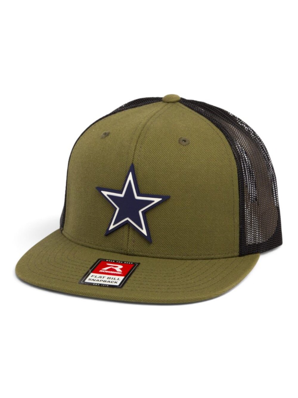 Dallas Cowboys 3D Wool Blend Flat Bill Hat- Loden/ Black